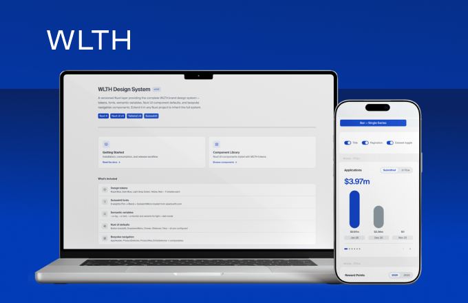 WLTH Design System — shared product foundation